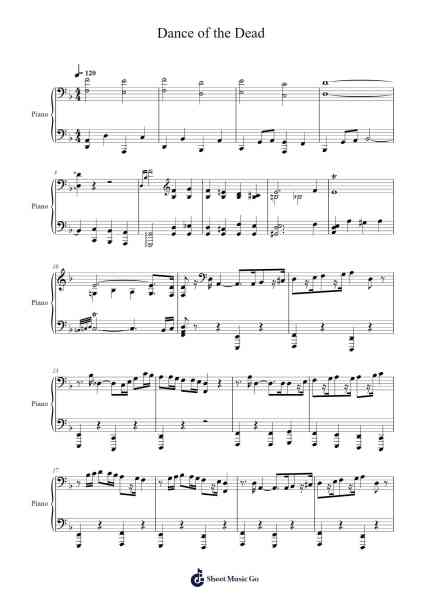 Dance of the Dead Sheet Music by Franz Liszt-Arr.Gasgreve Ausnal