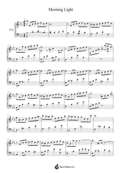 Morning Light Sheet Music by Martin Stock-Arr.Zarol Hayleste