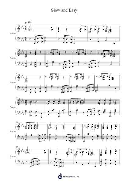 Slow and Easy Sheet Music by Norman Spencer-Arr.Conpiers