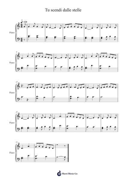 Tu scendi dalle stelle Sheet Music by Alfonso Maria de Liguori-Arr.Kathmann