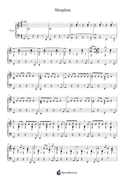 Sleepless Sheet Music by Twenty One Pilots-Arr.Jesvin