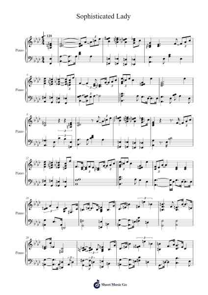 Sophisticated Lady Sheet Music by Duke Ellington-Arr.Duttnin Moulnorth