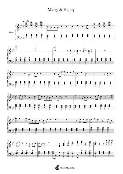 Merry & Happy Sheet Music by TWICE-Arr.Duttledk Corh