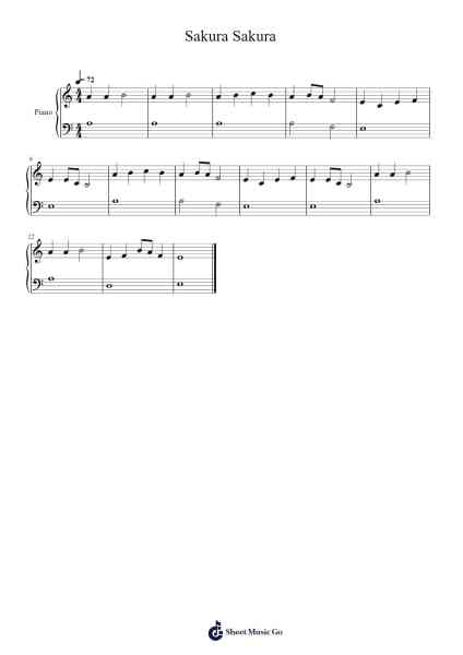 Sakura Sakura Sheet Music by Japanese Traditional-Arr.Youngvian