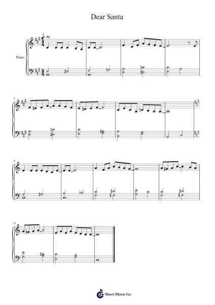 Dear Santa Sheet Music by Girls' Generation-Arr.Fanses Tabyoung