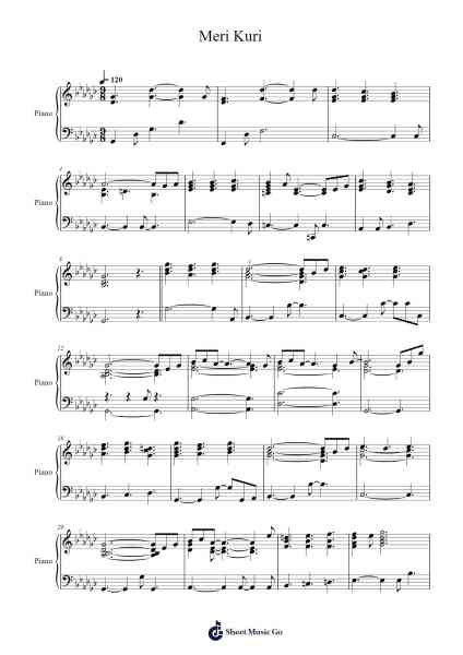 Meri Kuri Sheet Music by BoA-Arr.Faulkvy