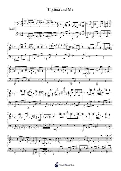 Tipitina and Me Sheet Music by Allen Toussaint-Arr.Bosther