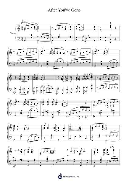 After You've Gone Sheet Music by Turner Layton/Henry Creamer-Arr.Alruth