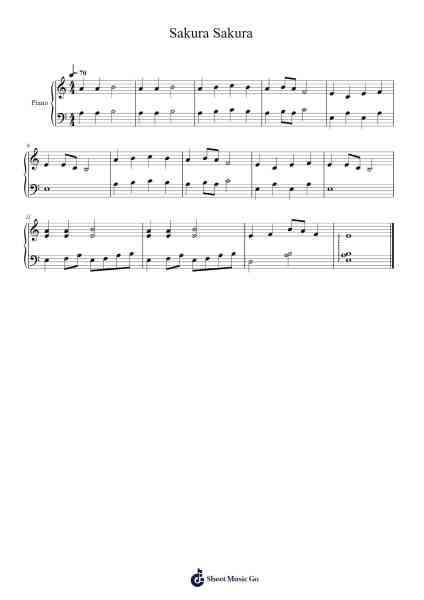 Sakura Sakura Sheet Music by 日本传统-Arr.Kimbach Bloornorth