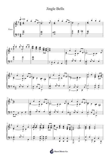 Jingle Bells Sheet Music by James Lord Pierpont-Arr.Lupeg