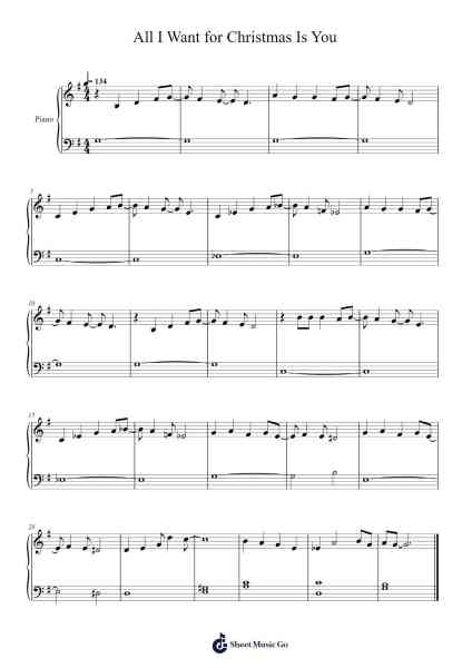 All I Want for Christmas Is You Sheet Music by Mariah Carey-Arr.Copraine