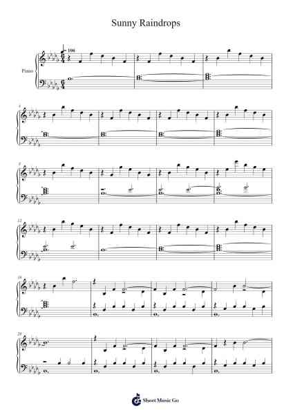 Sunny Raindrops Sheet Music by Martin Stock-Arr.Latbel Conler
