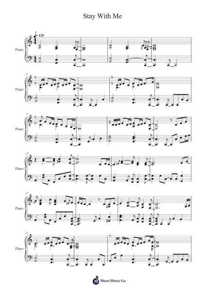 Stay With Me Sheet Music by Sam Smith-Arr.Swinria
