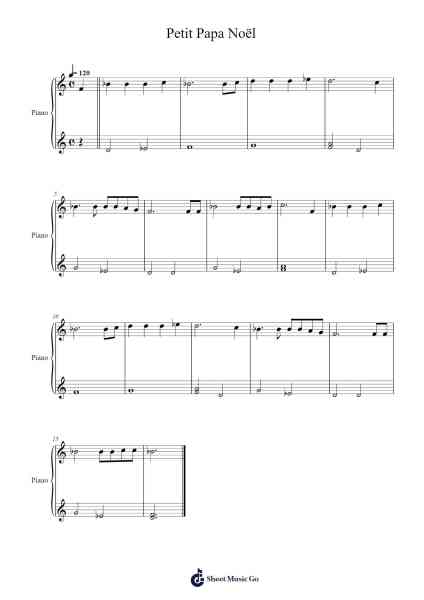 Petit Papa Noël Sheet Music by Henri Martinet-Arr.Brookjoy