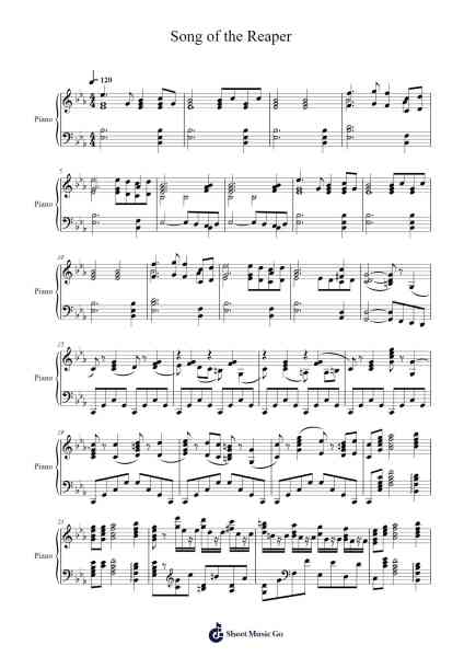 July: Song of the Reaper –The Seasons Sheet Music by Pyotr Tchaikovsky-Arr.Francespkins Vicpham