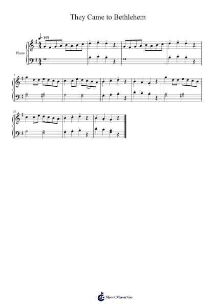 They Came to Bethlehem Sheet Music by Polish Traditional-Arr.Pibriel Pute