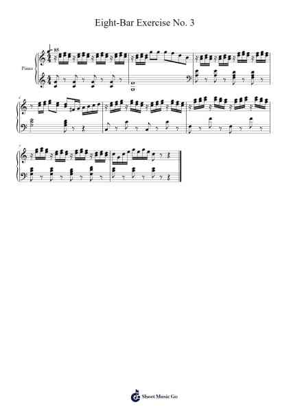 Eight-Bar Exercise No. 3 Sheet Music by Carl Czerny-Arr.Gardi Clairero