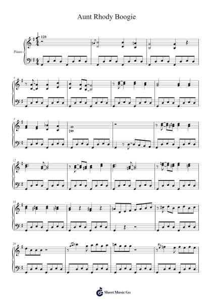 Aunt Rhody Boogie Sheet Music by Gerald Martin-Arr.Otnold