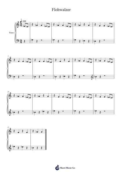 Flohwalzer Sheet Music by Traditional-Arr.Geward Mansloyd