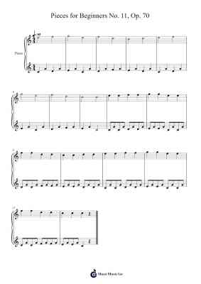Pieces for Beginners No. 11, Op. 70 Sheet Music by Johann Hermann Berens-Arr.Fasil Murseph