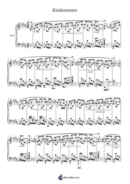 Almost Too Serious –Kinderszenen Sheet Music by Robert Schumann-Arr.Croftslop