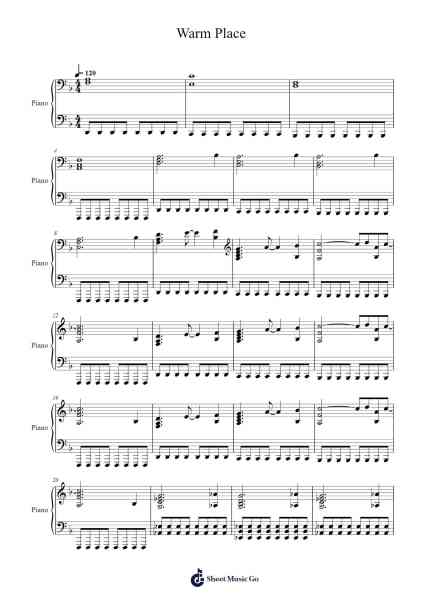 Warm Place Sheet Music by Nine Inch Nails-Arr.Porhue Foxchey