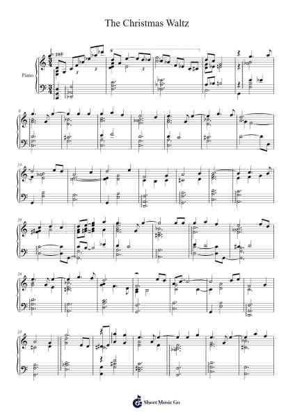 The Christmas Waltz Sheet Music by Doris Day-Arr.Hagpold