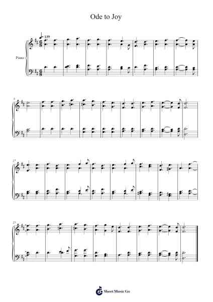 Ode to Joy – Symphony No. 9 Sheet Music by Ludwig van Beethoven-Arr.Faybaird