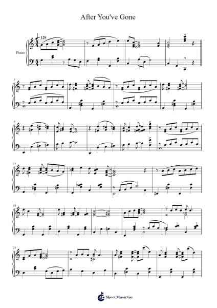 After You've Gone Sheet Music by Turner Layton/Henry Creamer-Arr.Toynkent