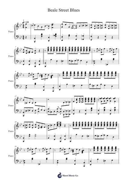 Beale Street Blues Sheet Music by W. C. Handy-Arr.Maglius