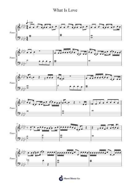 What Is Love Sheet Music by TWICE-Arr.Hooters Xenie
