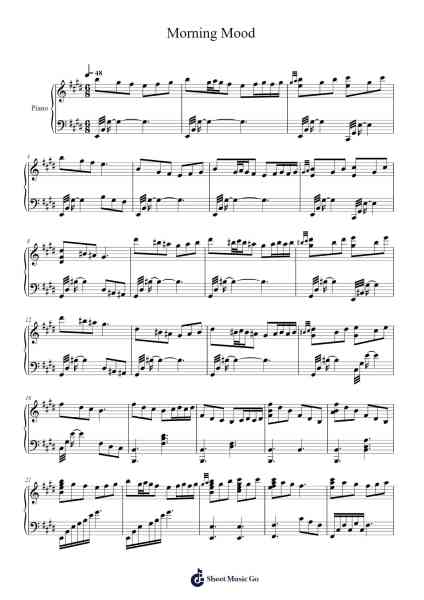 Morning Mood –Peer Gynt Suite No. 1, Op. 46 Sheet Music by Edvard Grieg-Arr.Hulstone Lilsper