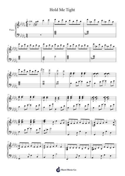 Hold Me Tight Sheet Music by BTS-Arr.Besquinn