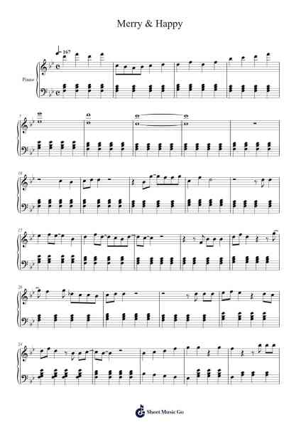 Merry & Happy Sheet Music by TWICE-Arr.Cromon Annlvis