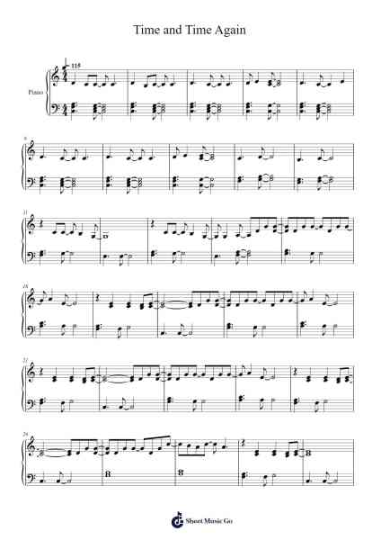 Time and time again Sheet Music by Cyndi Lauper-Arr.Earwy