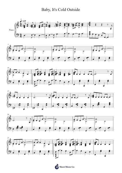 Baby, It's Cold Outside Sheet Music by Dean Martin-Arr.Rontrine Ollyn