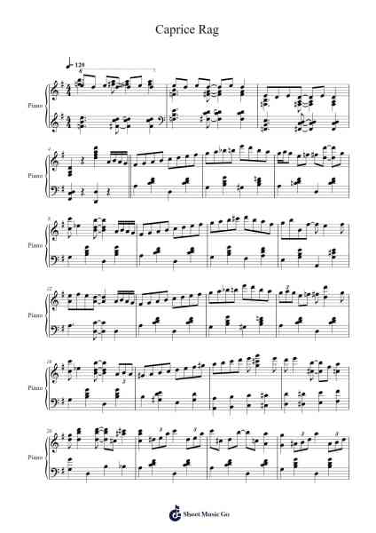 Caprice Rag Sheet Music by James Price Johnson-Arr.Egger Daveky