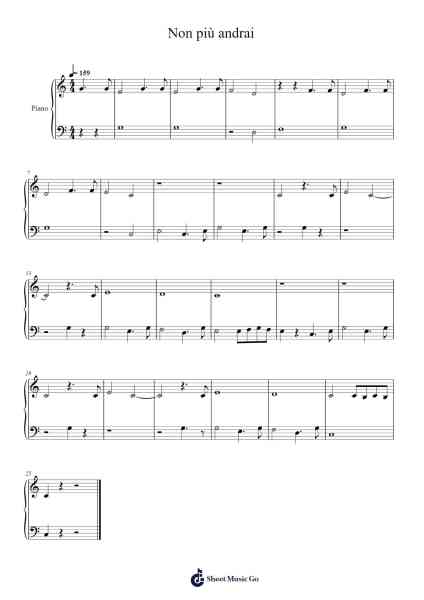 "Non più andrai", Le Nozze di Figaro, KV. 492∶ Act I, Scene VIII Sheet Music by Wolfgang Amadeus Mozart-Arr.Leeles Stoweser