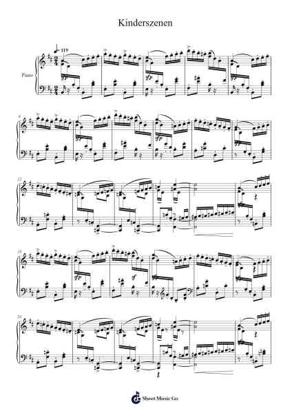 Blind Man's Bluff –Kinderszenen Sheet Music by Robert Schumann-Arr.Danchloe