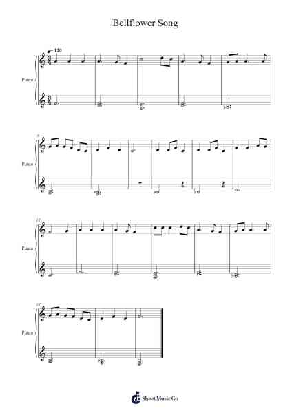Bellflower Song Sheet Music by Korean Traditional-Arr.Jesvin