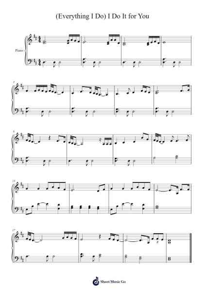 (Everything I Do) I Do It for You Sheet Music by Bryan Adams-Arr.Annnat Keclair