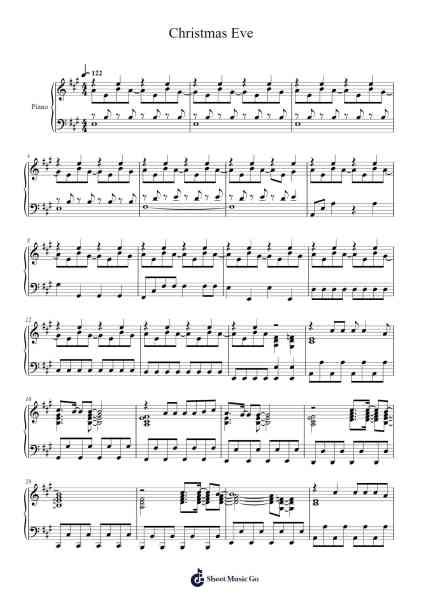 Christmas Eve Sheet Music by Tatsuro Yamashita-Arr.Felnah Puvien