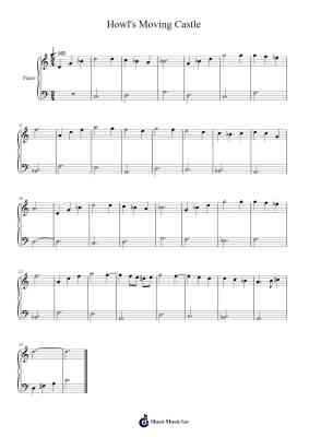 Howl's Moving Castle Sheet Music by Joe Hisaishi-Arr.Ivescan Nelral
