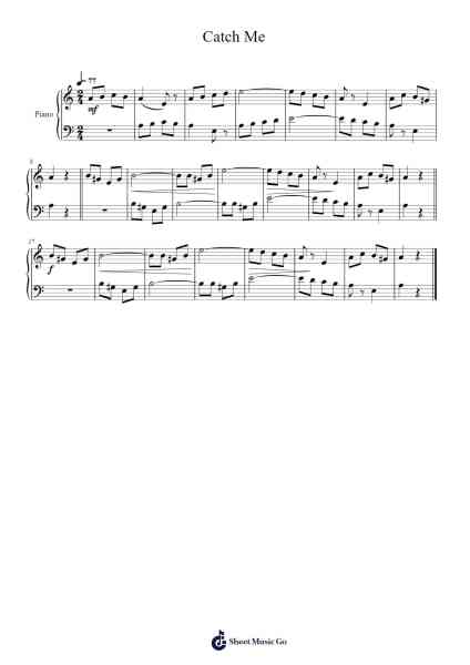 Catch Me – First Lessons No. 21, Op. 117 Sheet Music by Cornelius Gurlitt-Arr.Luroe Boycefay