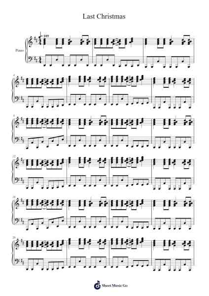 Last Christmas (Instrumental Version) Sheet Music by Wham!-Arr.Stelgil Kaycia