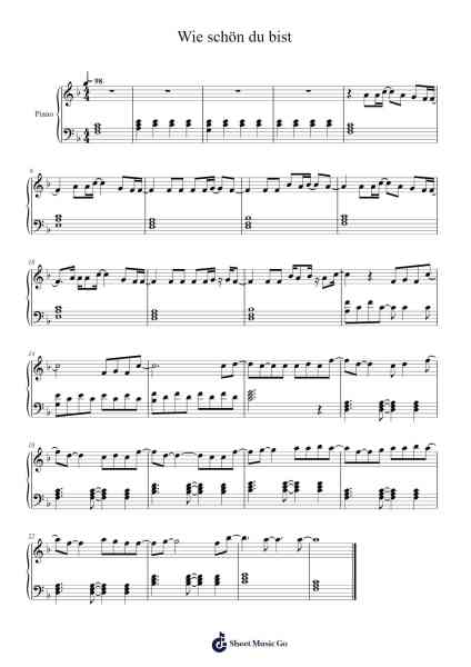 Wie schön du bist Sheet Music by Sarah Connor-Arr.Acbins Yedhume