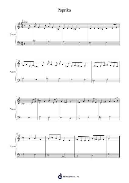 Paprika Sheet Music by Kenshi Yonezu-Arr.Linjane Barcox