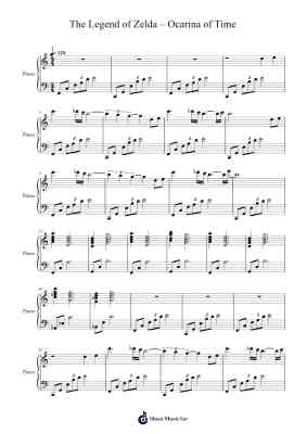 The Legend of Zelda – Ocarina of Time Sheet Music by Koji Kondo-Arr.Ldad Jeanvan