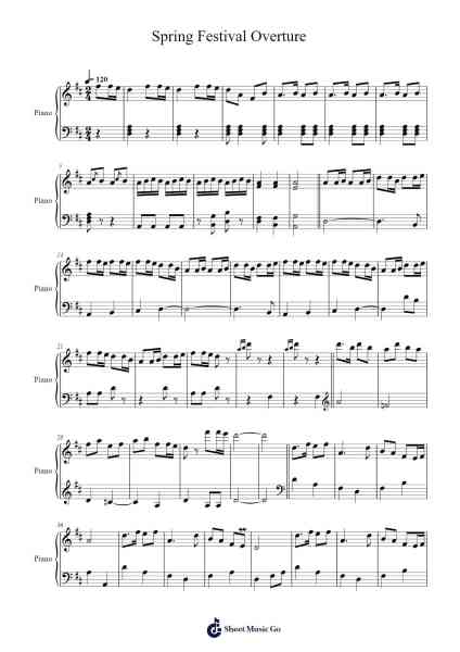 Spring Festival Overture Sheet Music by Li Huanzhi-Arr.Kyletus Stanchloe