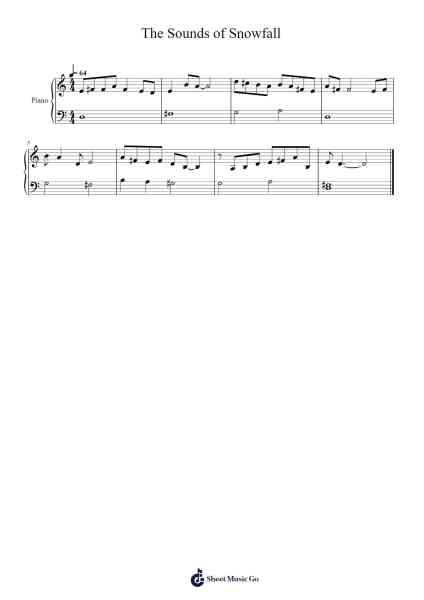 The Sounds of Snowfall Sheet Music by Rover Lu-Arr.Gardi Clairero